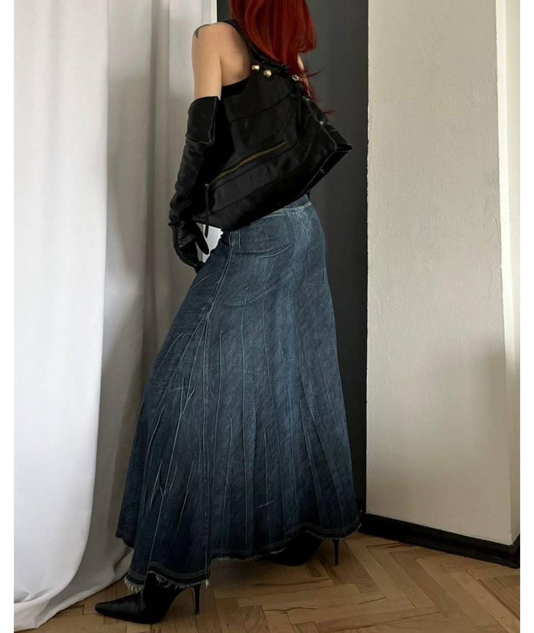 Gianni Chiarini Черная кожаная сумка тоут, фото 5