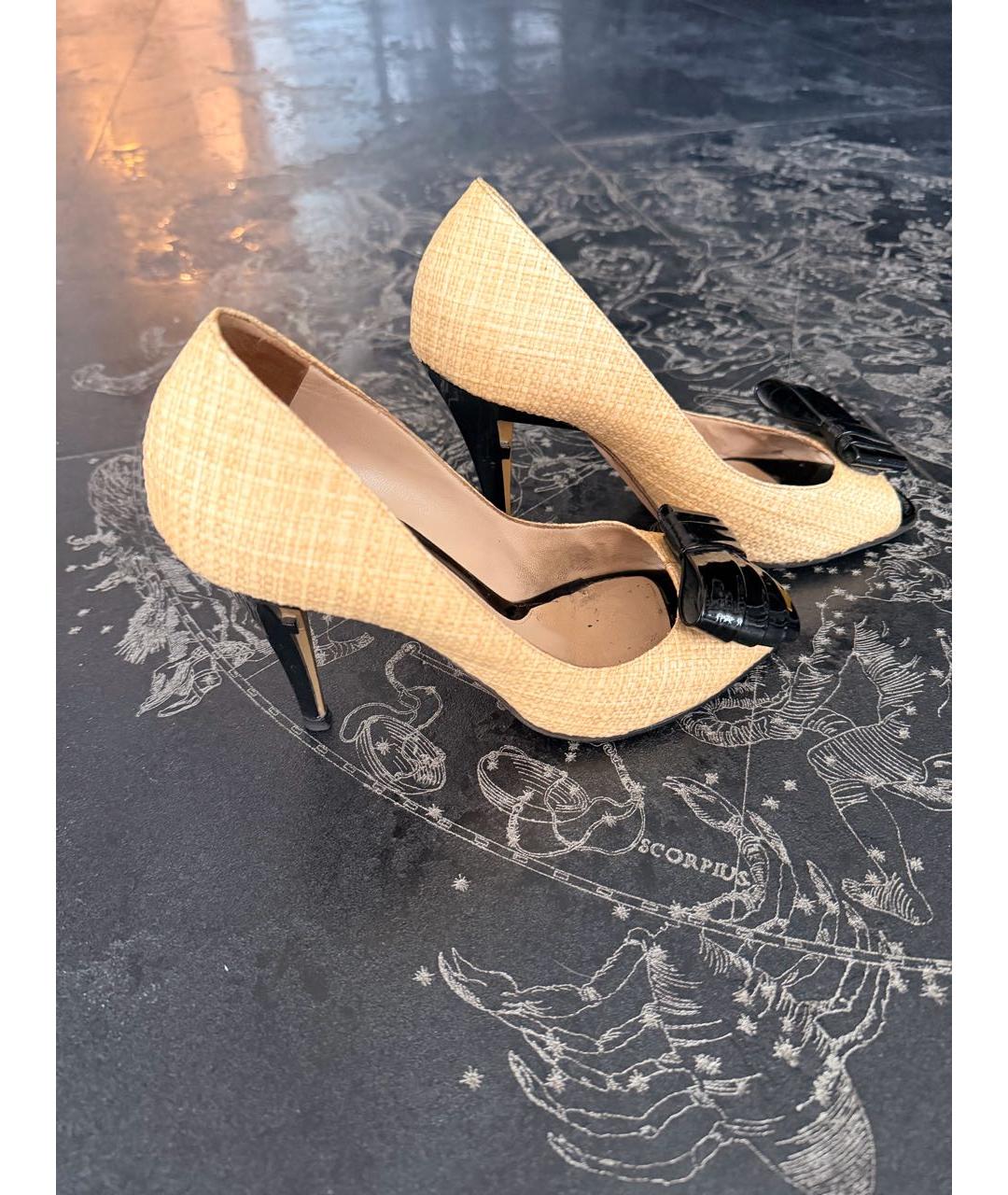 FENDI Бежевые туфли, фото 5