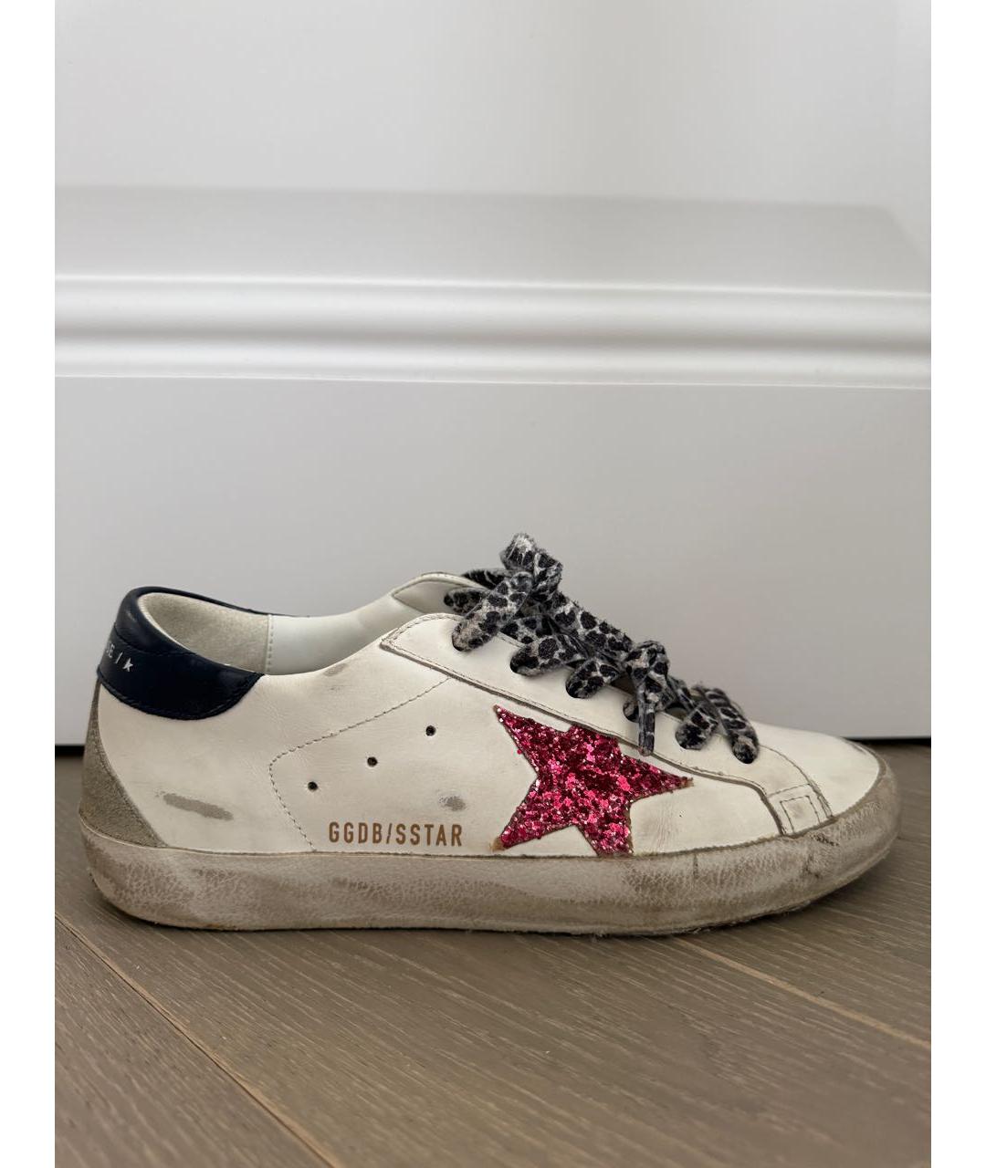 GOLDEN GOOSE DELUXE BRAND Белые кожаные кеды, фото 9