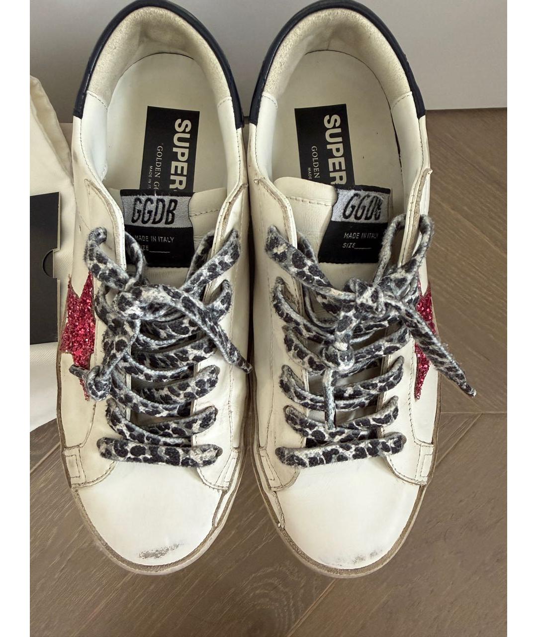 GOLDEN GOOSE DELUXE BRAND Белые кожаные кеды, фото 8