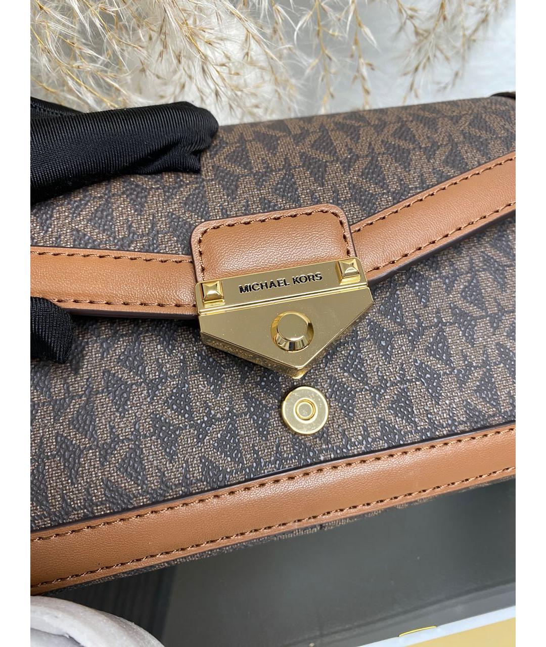 MICHAEL KORS Коричневая сумка через плечо, фото 7