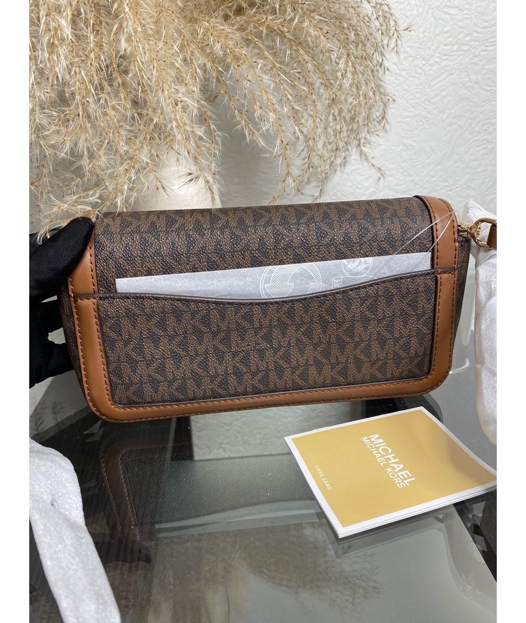 MICHAEL KORS Коричневая сумка через плечо, фото 3