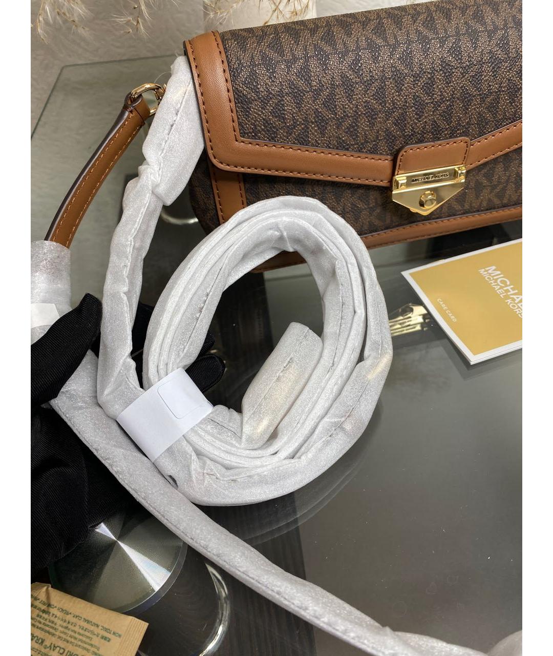 MICHAEL KORS Коричневая сумка через плечо, фото 6