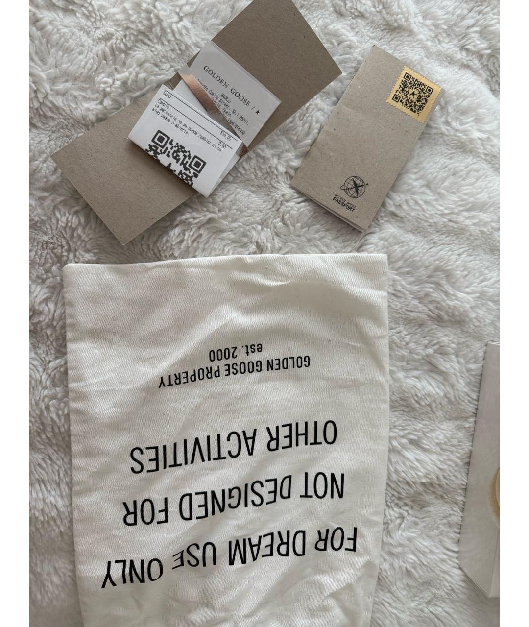 GOLDEN GOOSE DELUXE BRAND Белые кожаные кеды, фото 5