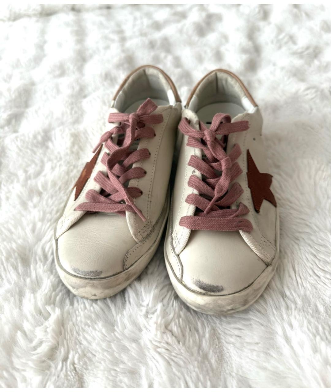 GOLDEN GOOSE DELUXE BRAND Белые кожаные кеды, фото 2