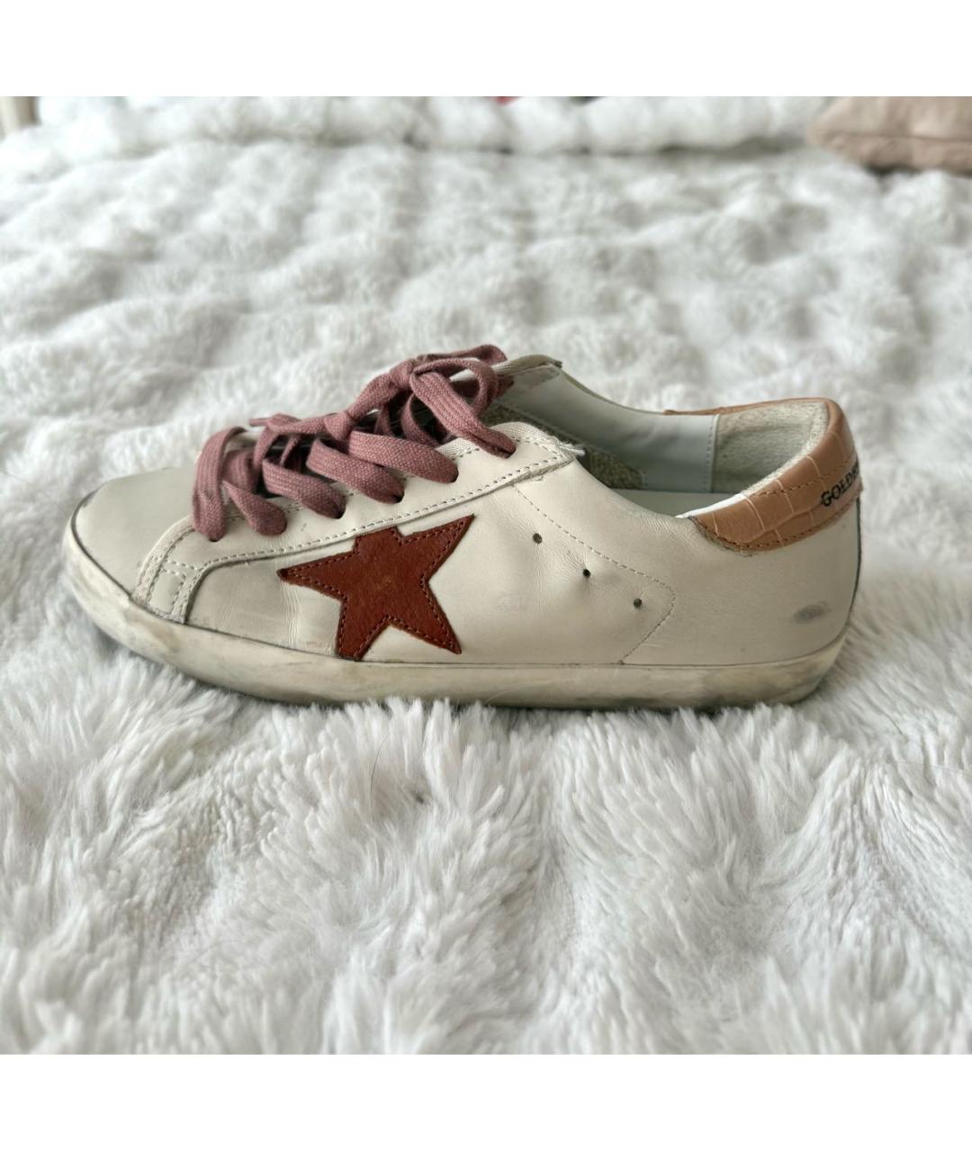 GOLDEN GOOSE DELUXE BRAND Белые кожаные кеды, фото 6