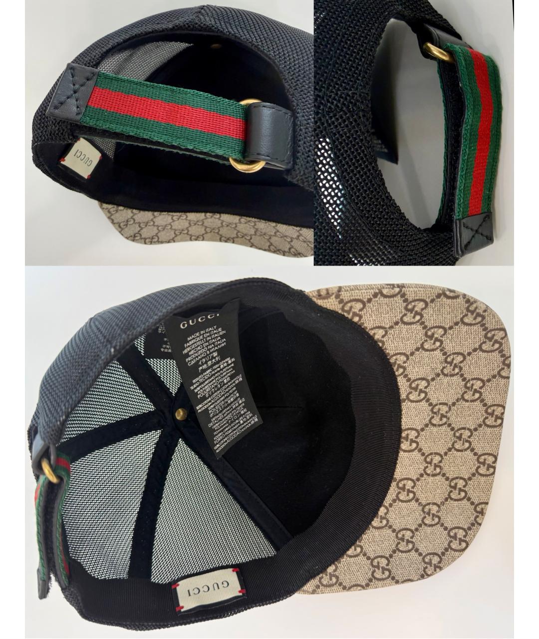 GUCCI Бежевая хлопковая кепка/бейсболка, фото 2