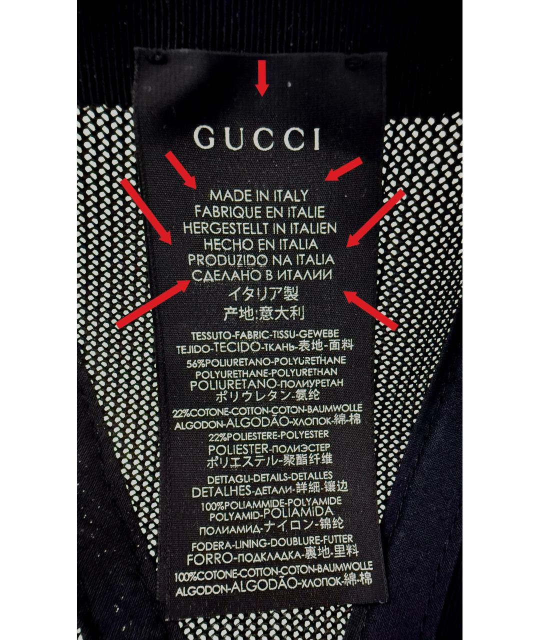 GUCCI Бежевая хлопковая кепка/бейсболка, фото 3