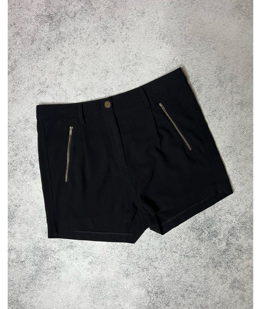ACNE STUDIOS Черные хлопко-эластановые шорты, фото 7