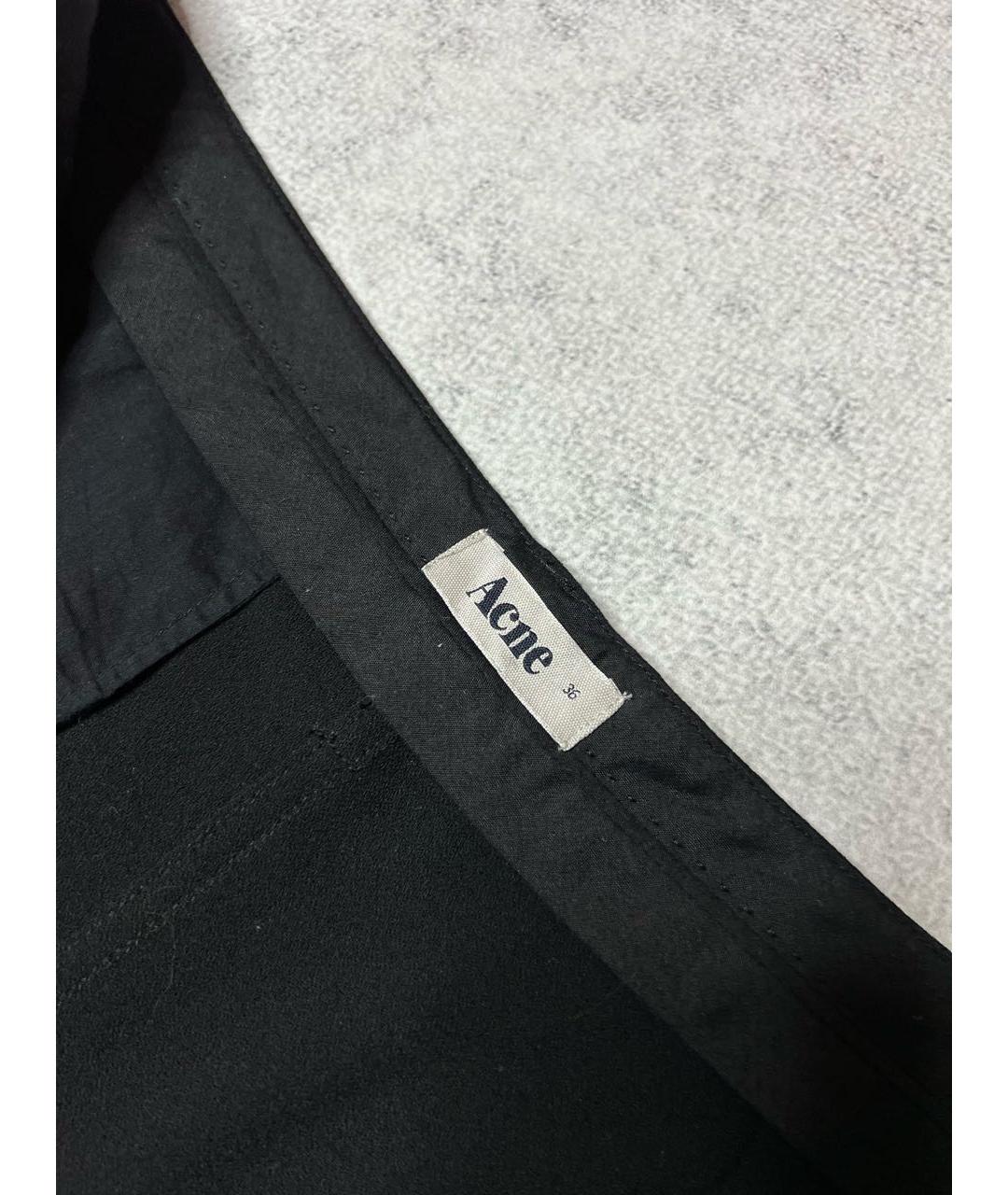 ACNE STUDIOS Черные хлопко-эластановые шорты, фото 5