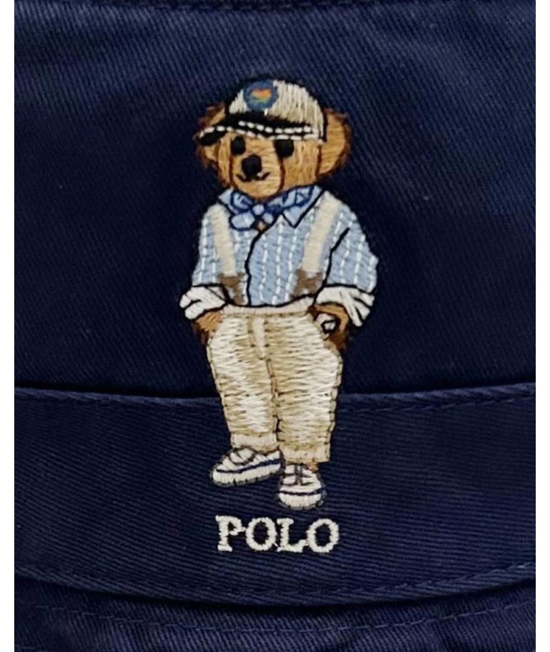 POLO RALPH LAUREN Синяя хлопковая панама, фото 8