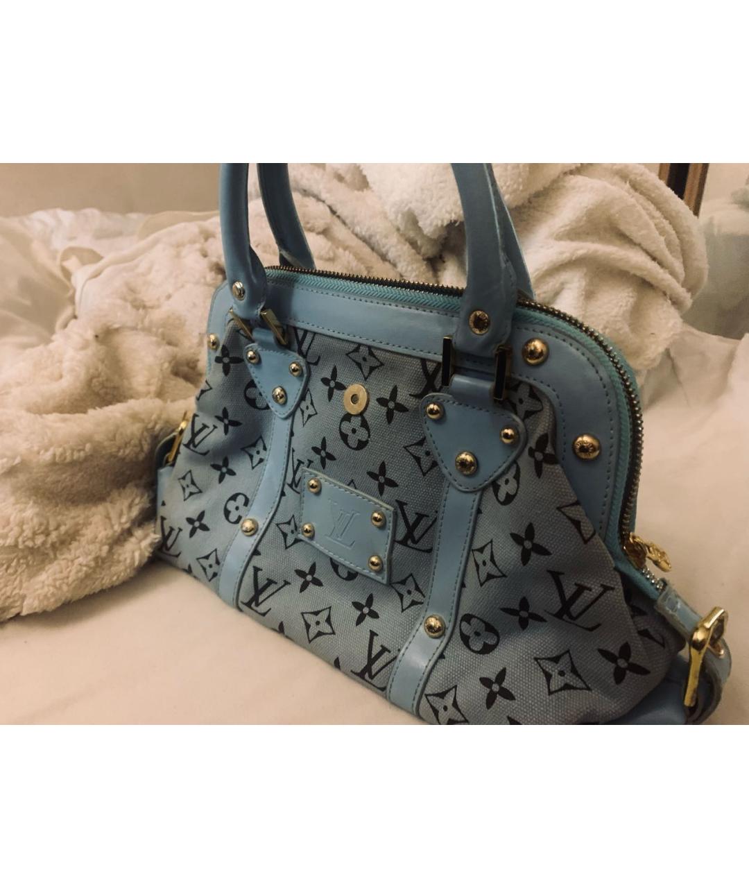 LOUIS VUITTON Бирюзовая сумка с короткими ручками, фото 2