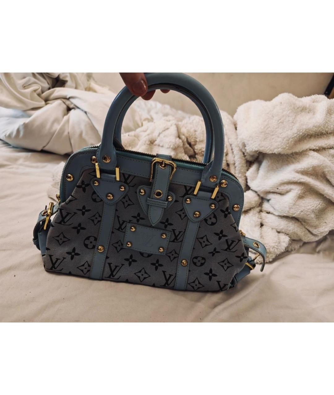 LOUIS VUITTON Бирюзовая сумка с короткими ручками, фото 5