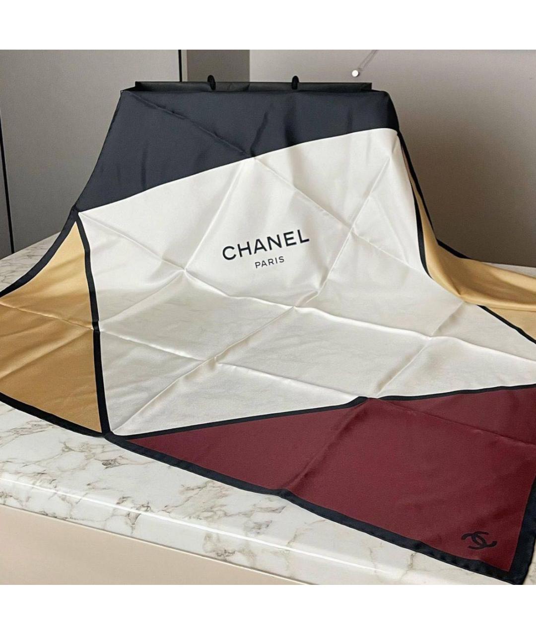CHANEL Мульти шелковый платок, фото 3