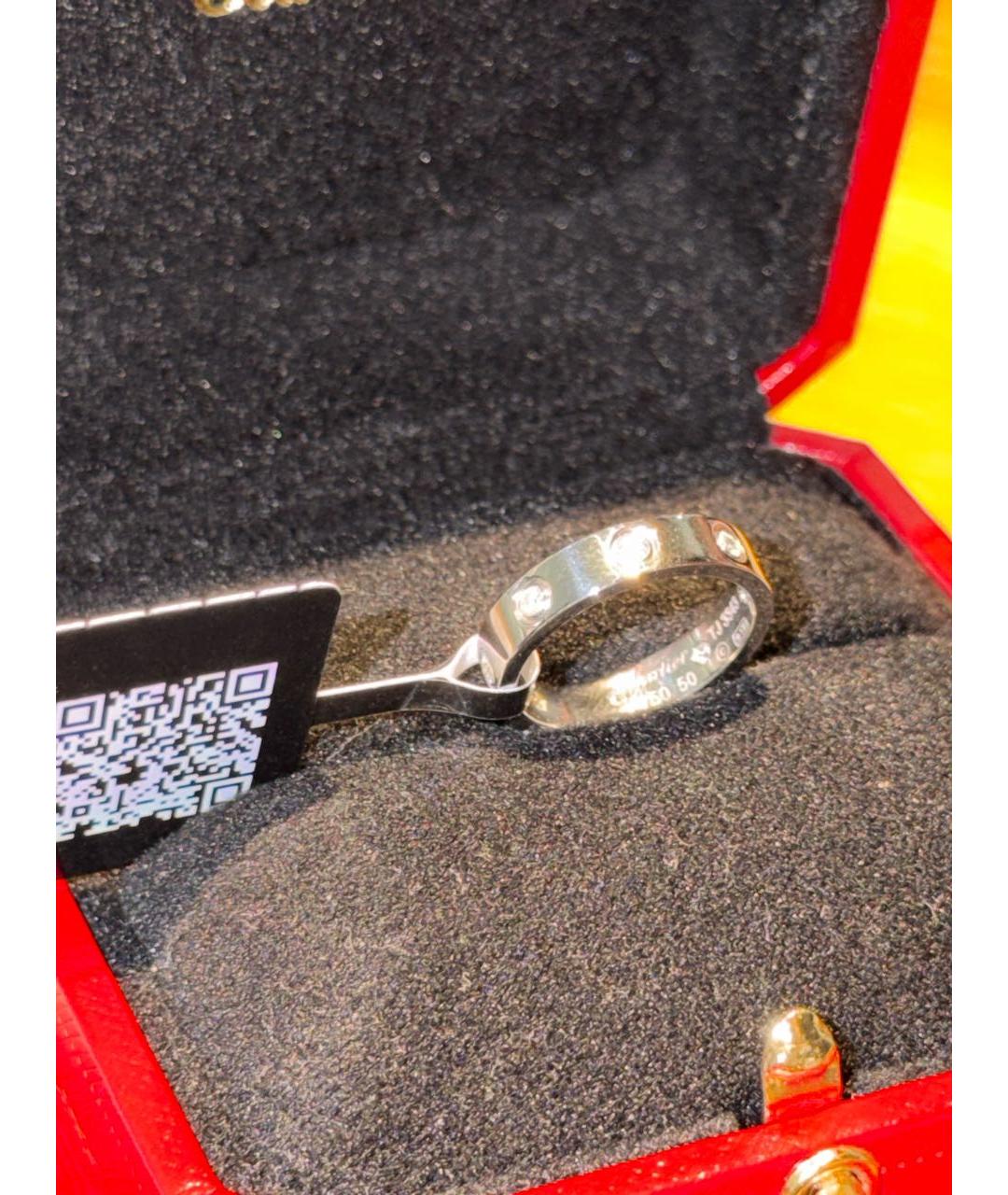 CARTIER Серебряное кольцо из белого золота, фото 2