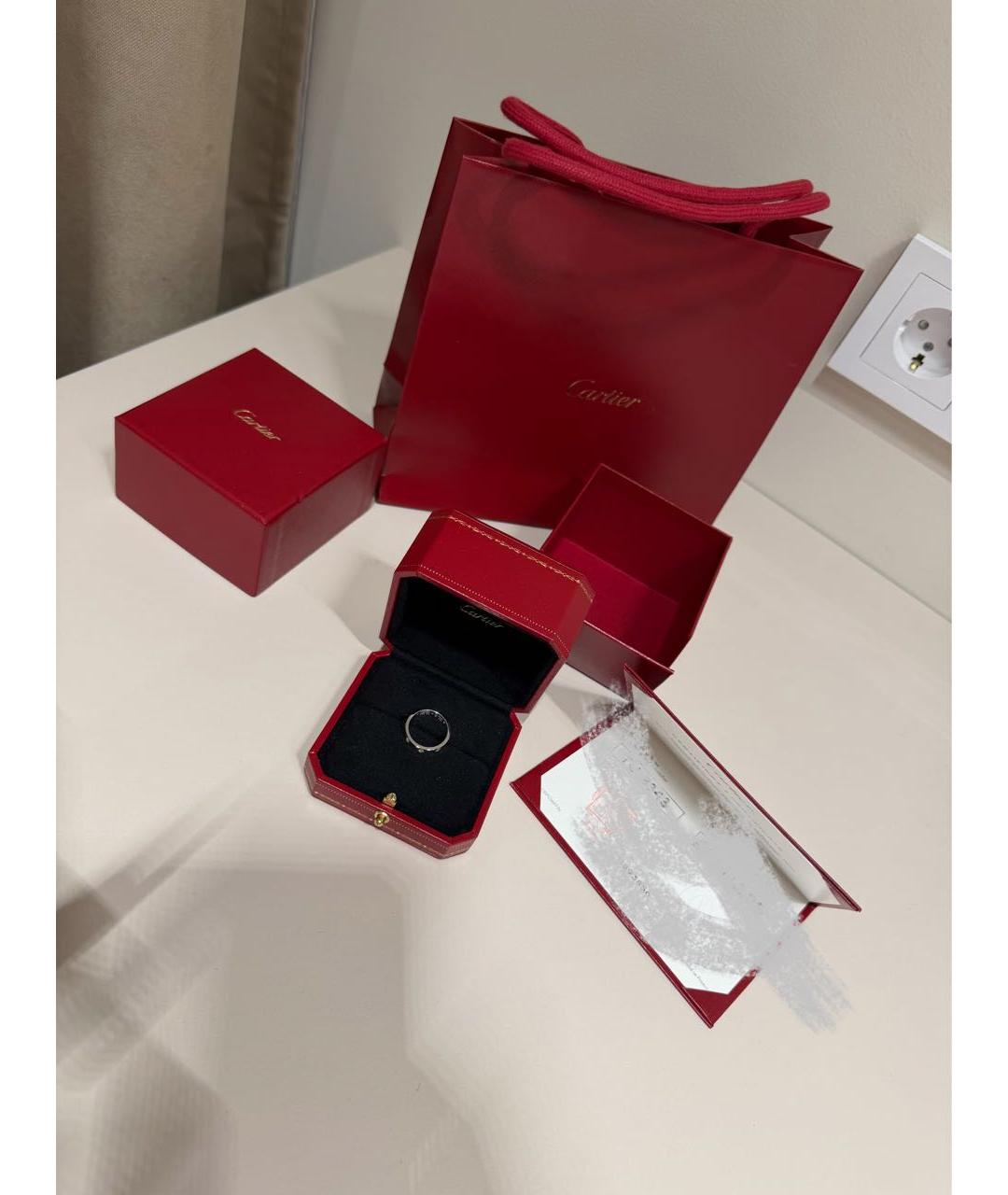 CARTIER Серебряное кольцо из белого золота, фото 4