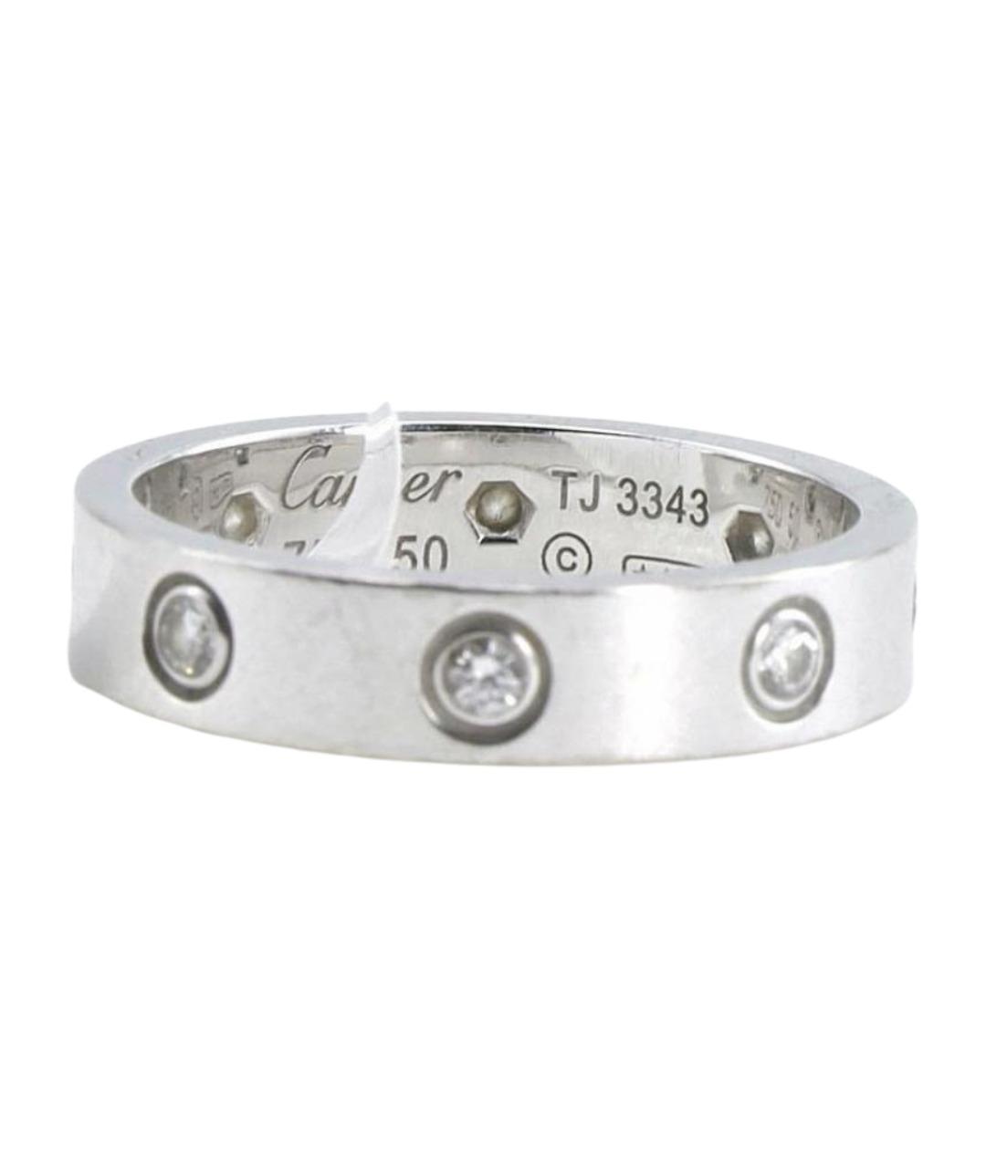 CARTIER Серебряное кольцо из белого золота, фото 1