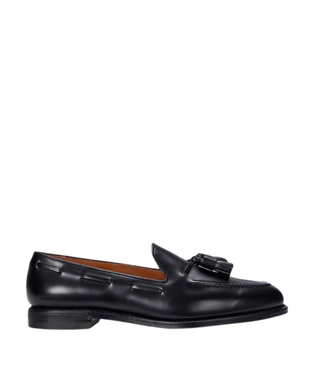 POLO RALPH LAUREN Черные кожаные лоферы, фото 5