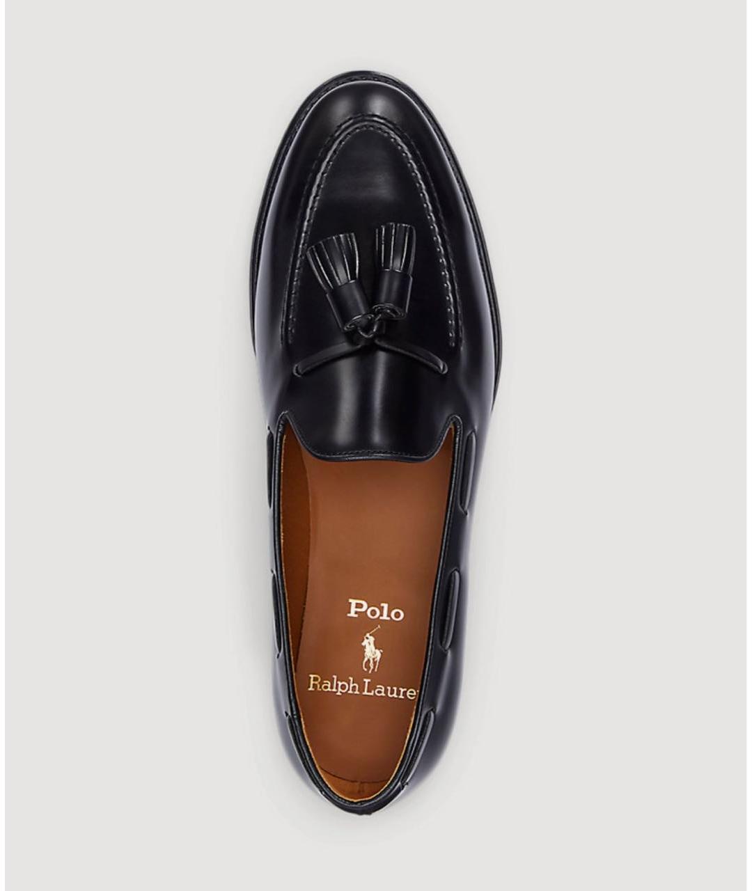 POLO RALPH LAUREN Черные кожаные лоферы, фото 8