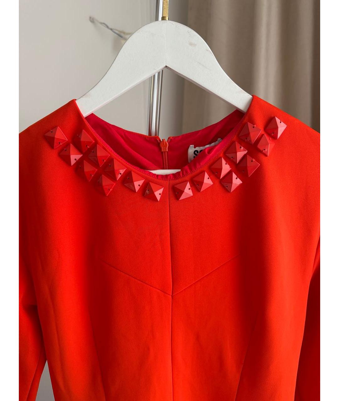 SONIA RYKIEL Красное коктейльное платье, фото 4
