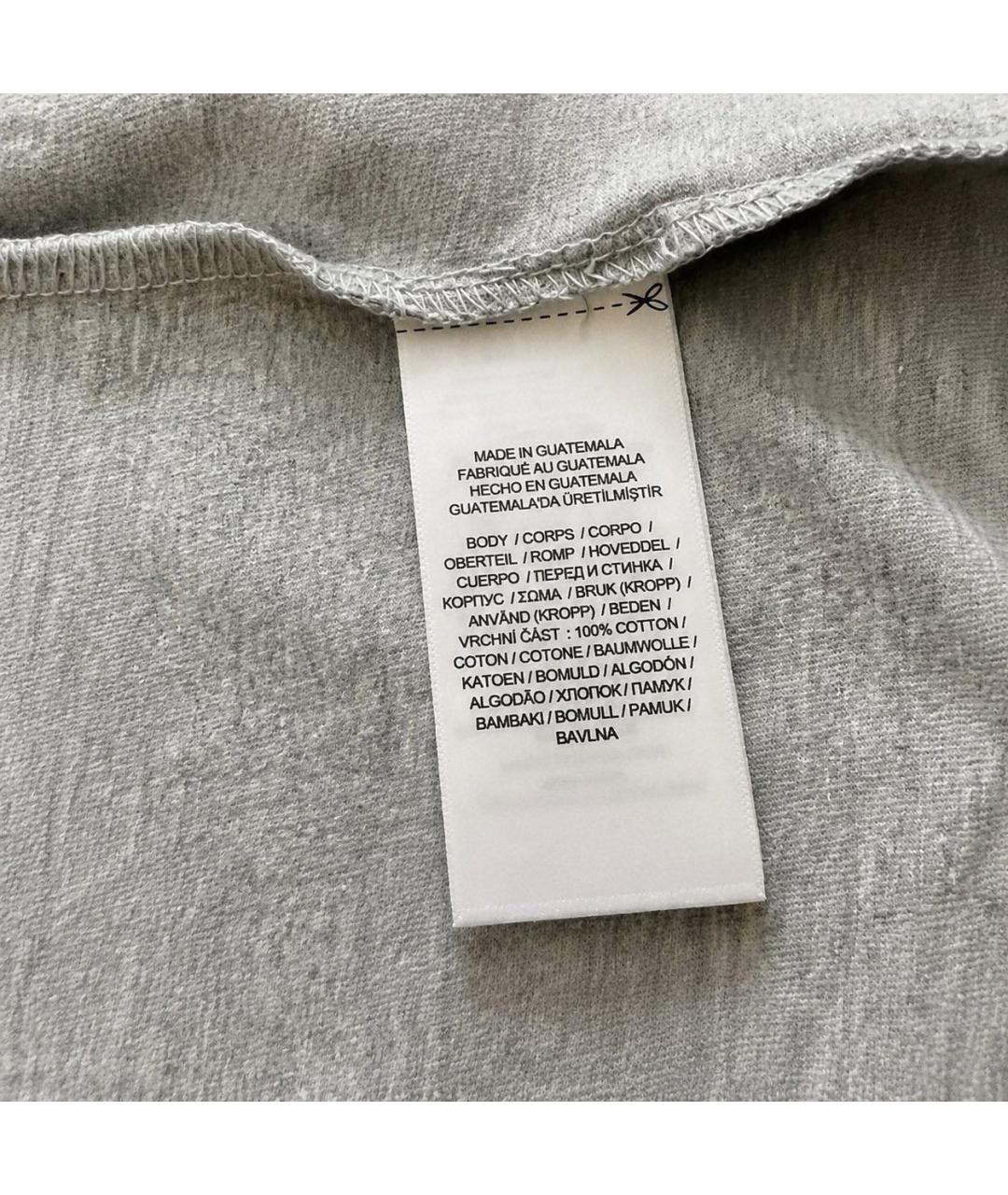 POLO RALPH LAUREN Серая хлопковая футболка, фото 5