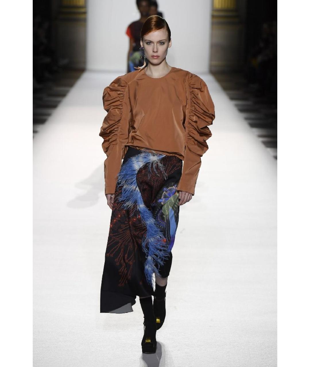 DRIES VAN NOTEN Мульти вискозная юбка макси, фото 8