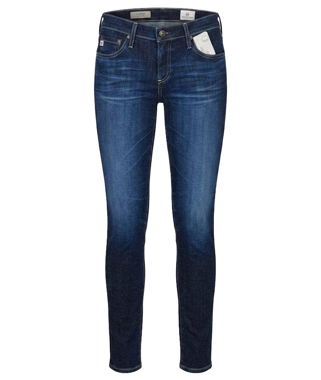 AG JEANS Темно-синие джинсы слим, фото 1