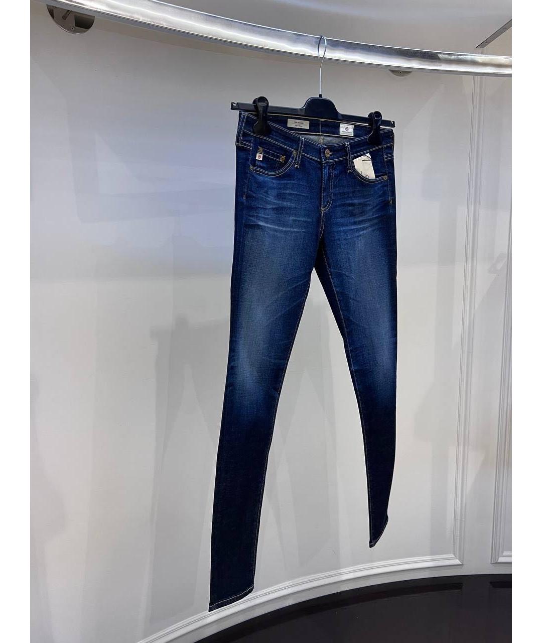 AG JEANS Темно-синие джинсы слим, фото 3