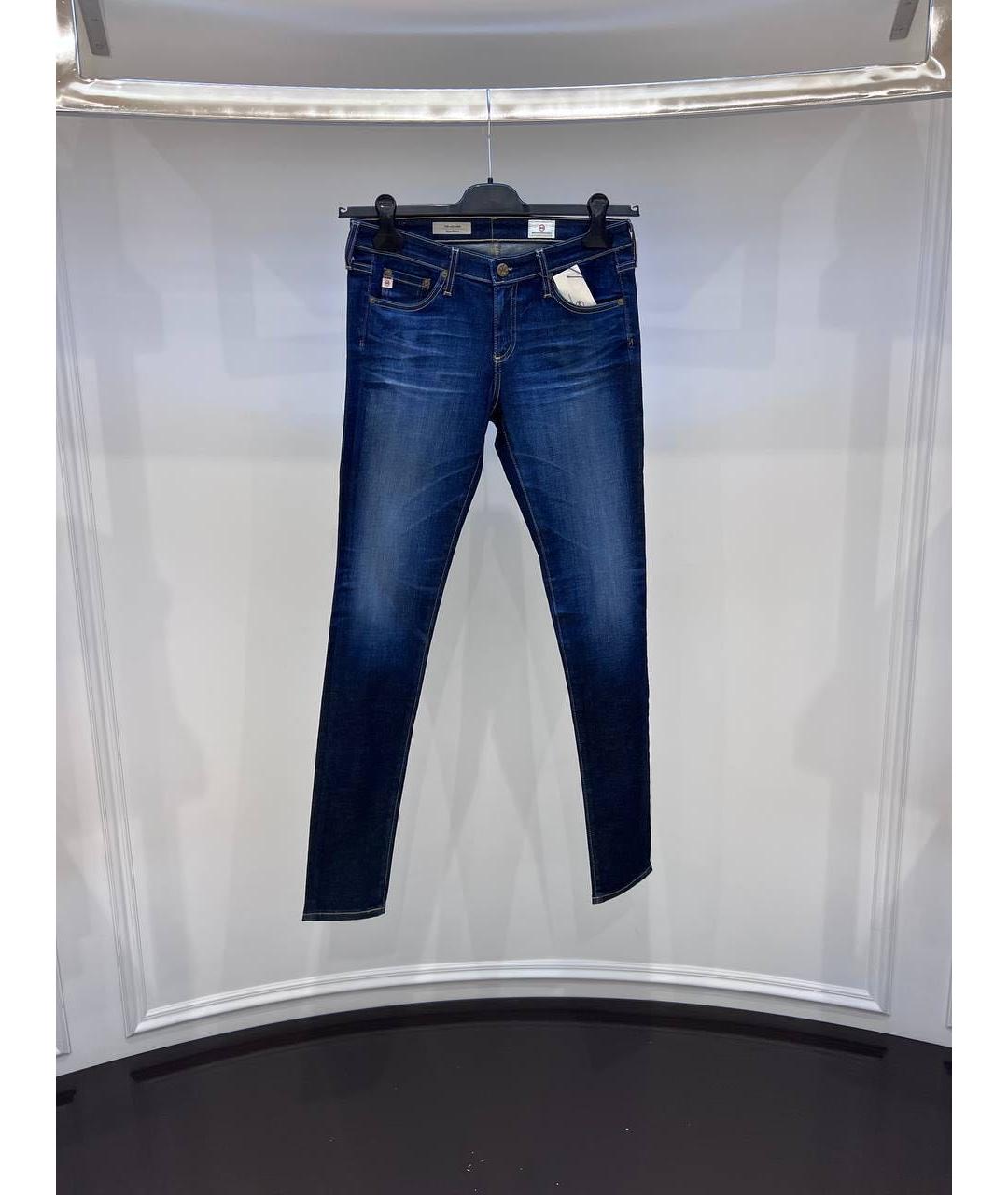AG JEANS Темно-синие джинсы слим, фото 4