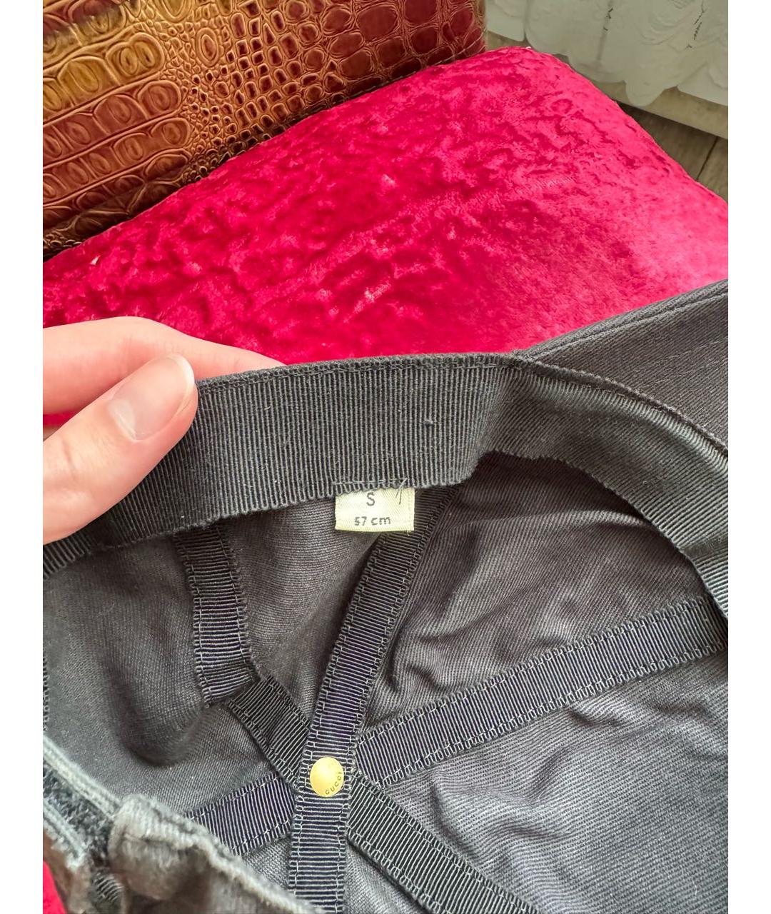 GUCCI Черная хлопковая кепка/бейсболка, фото 5