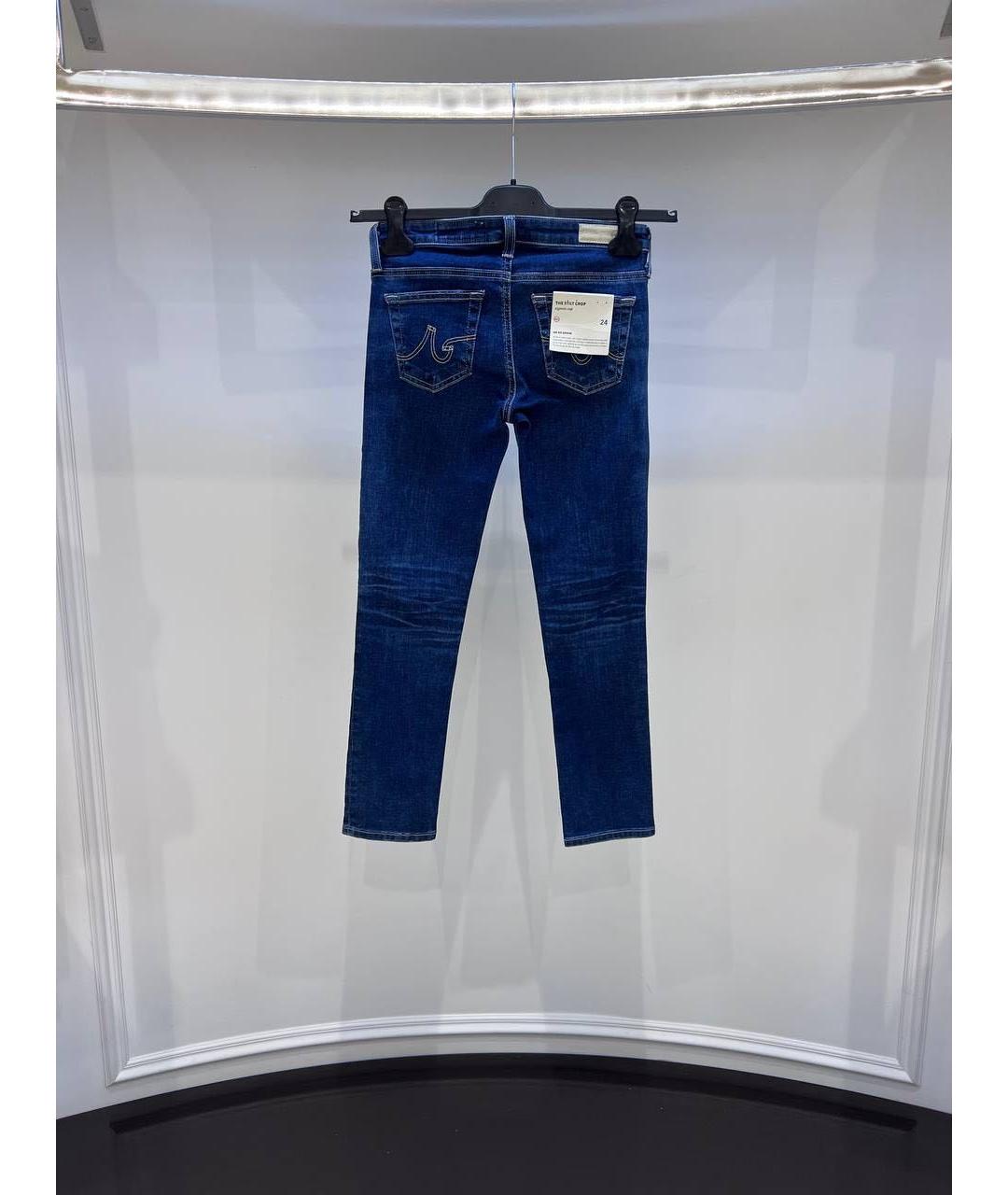 AG JEANS Темно-синие джинсы слим, фото 2