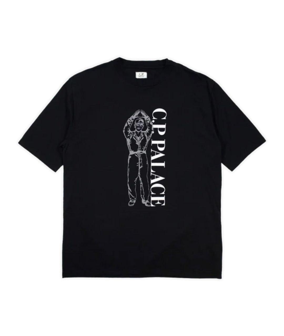 CP COMPANY Черная хлопковая футболка, фото 6