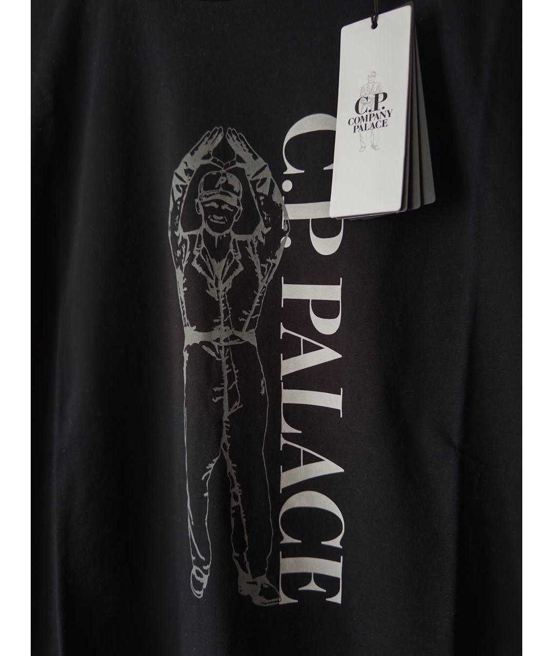 CP COMPANY Черная хлопковая футболка, фото 3