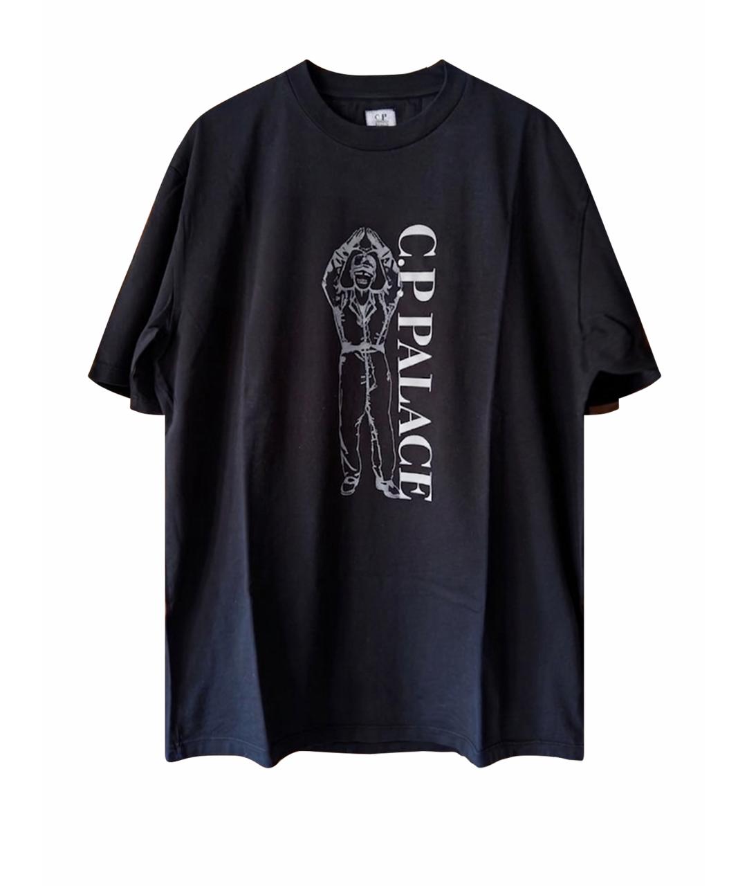 CP COMPANY Черная хлопковая футболка, фото 1