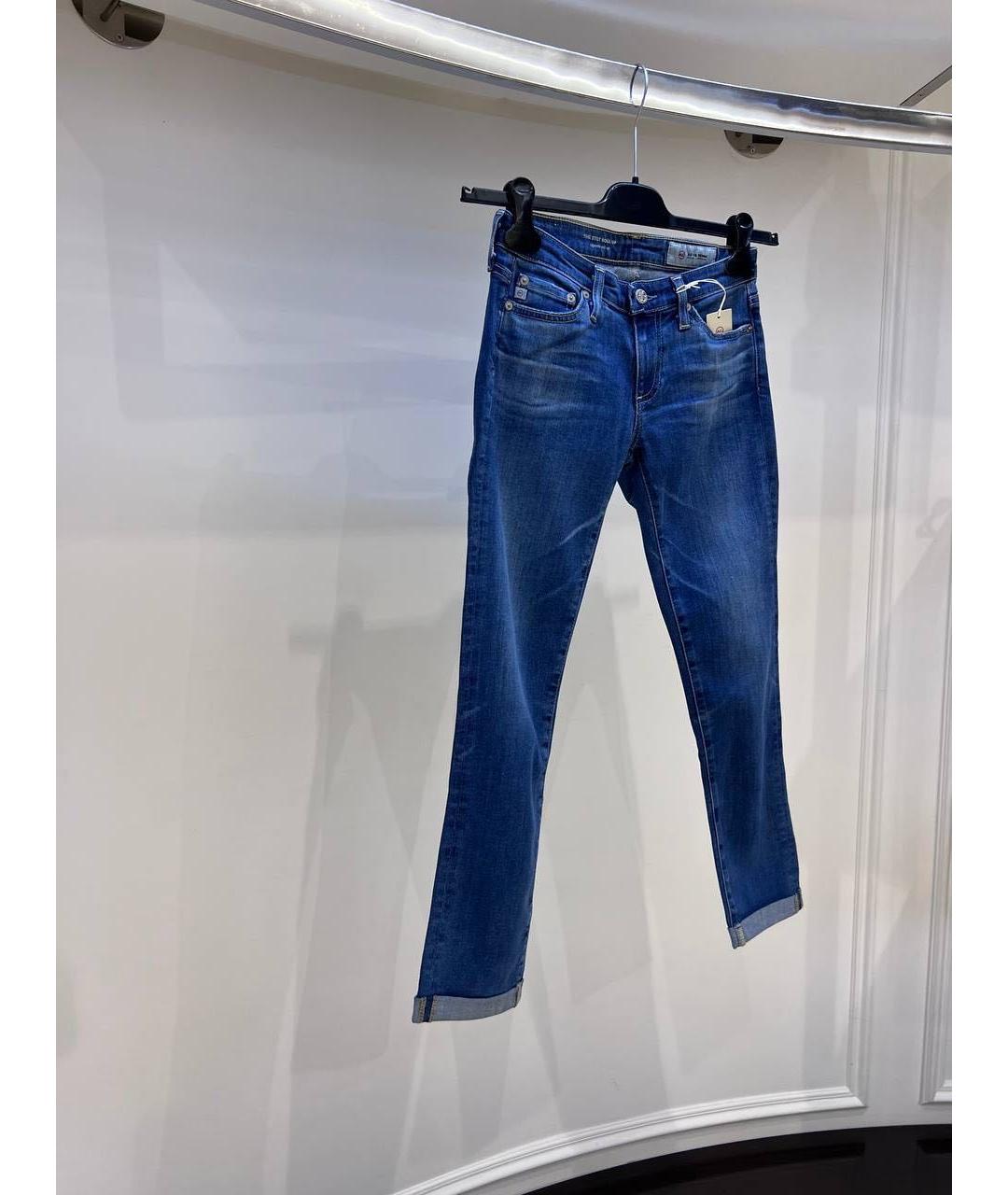 AG JEANS Синие джинсы слим, фото 3