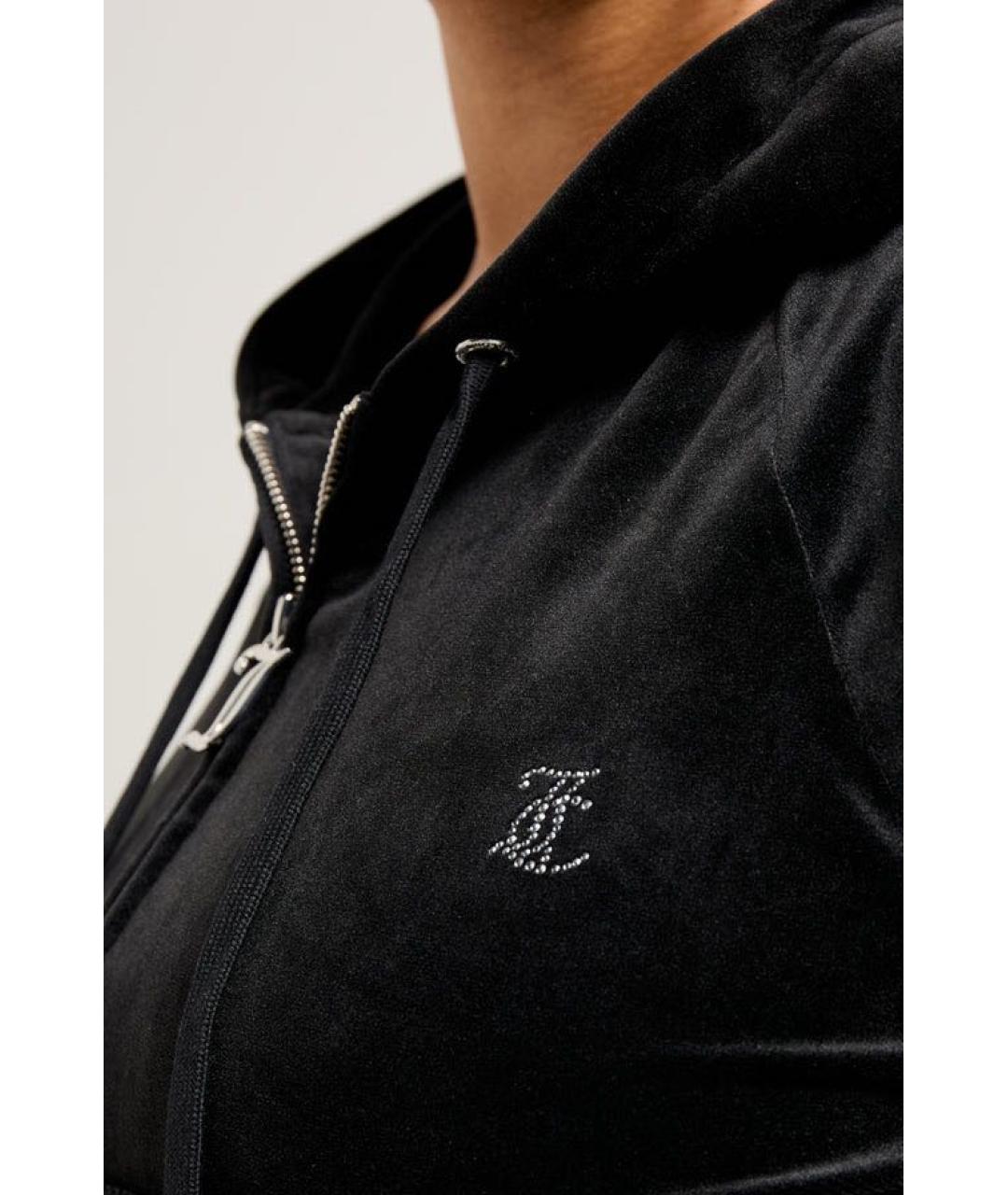 JUICY COUTURE Черный велюровый спортивные костюмы, фото 6