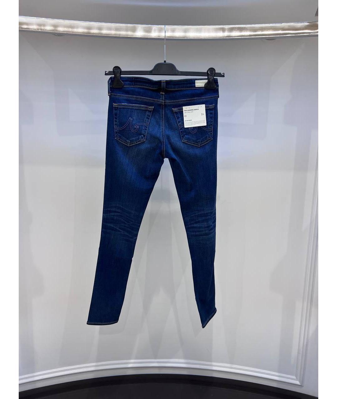 AG JEANS Темно-синие джинсы слим, фото 2