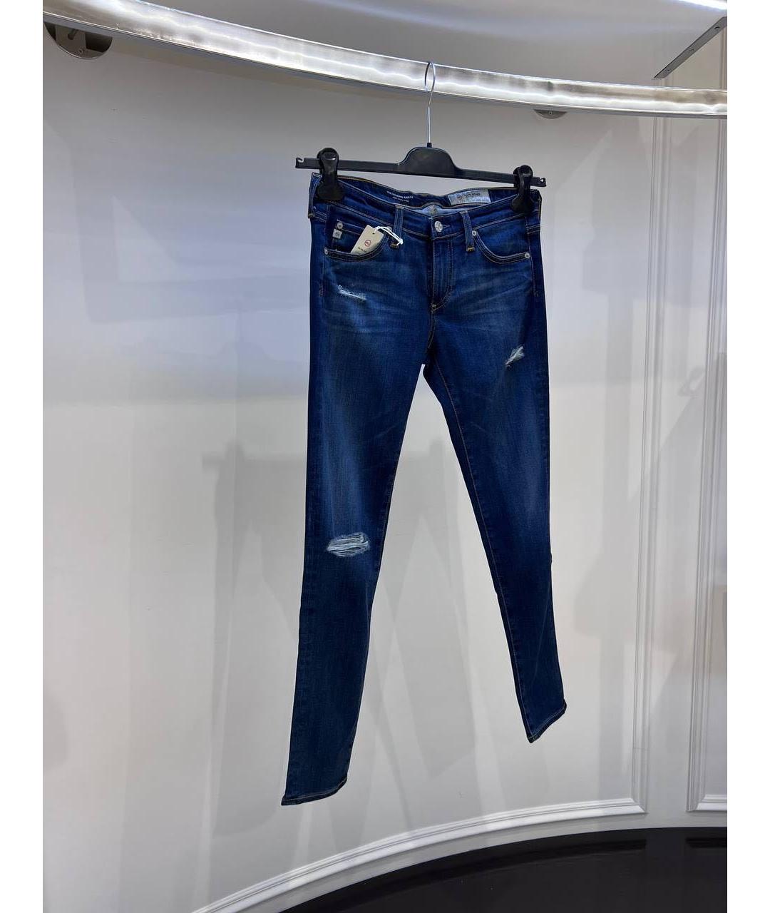 AG JEANS Темно-синие джинсы слим, фото 3