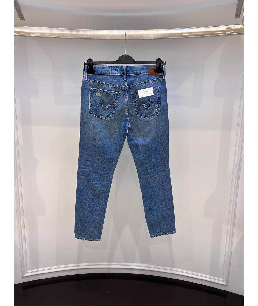 AG JEANS Синие джинсы слим, фото 2