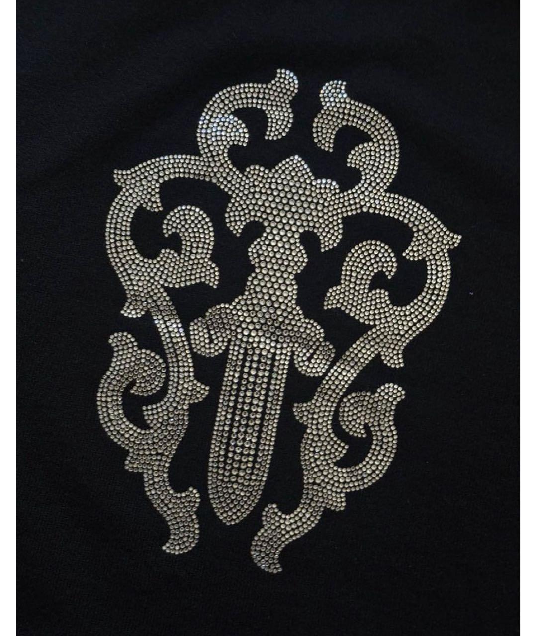 CHROME HEARTS Черная кашемировая майка, фото 4