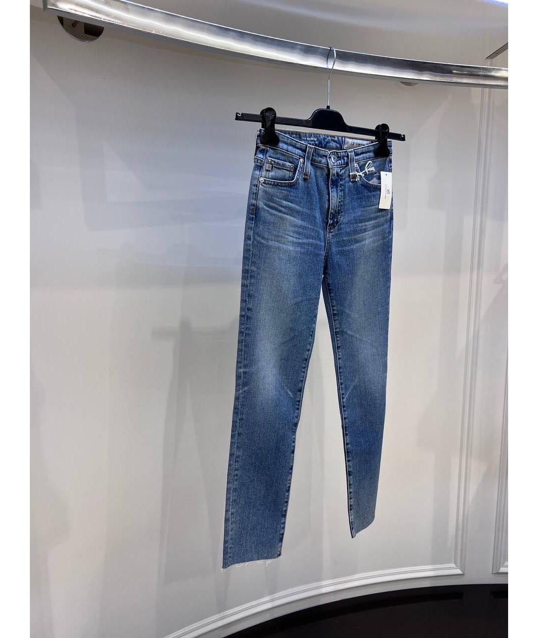 AG JEANS Синие джинсы слим, фото 3