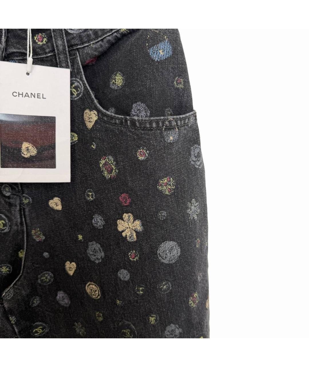 CHANEL Черные прямые джинсы, фото 2