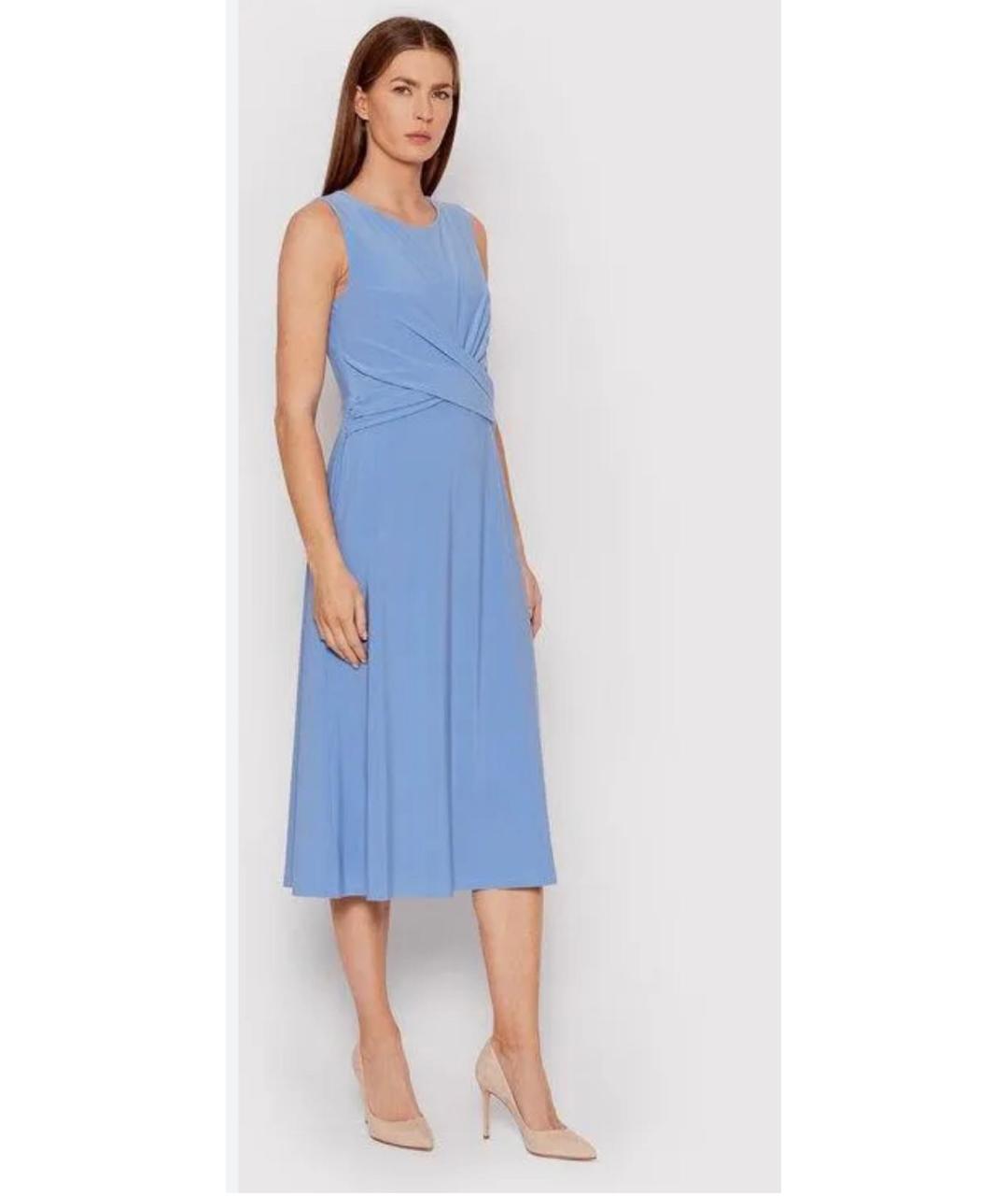 RALPH LAUREN Фиолетовое полиэстеровое повседневное платье, фото 8