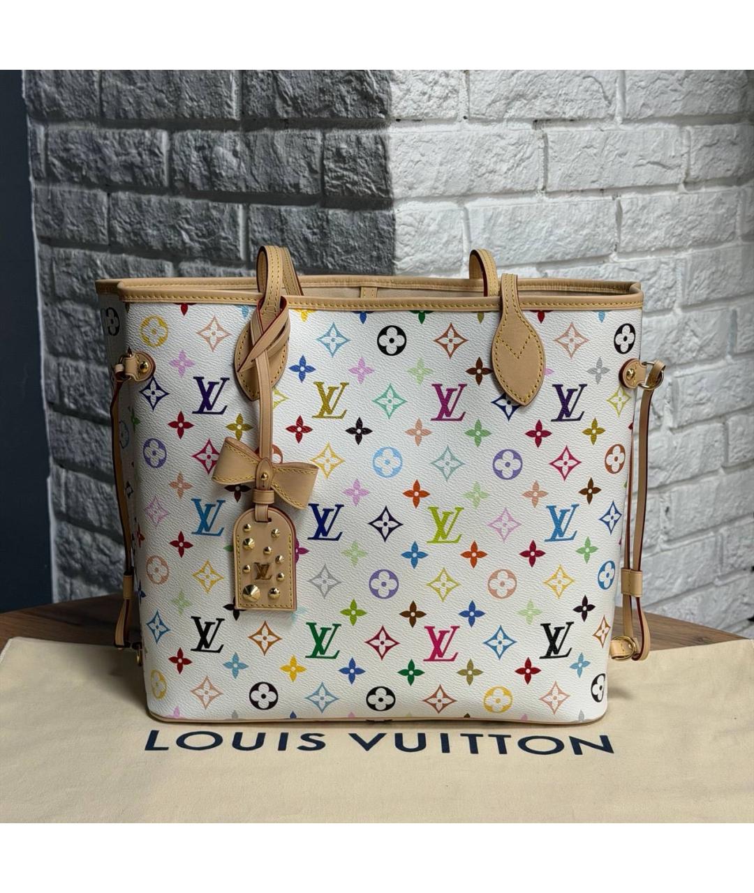 LOUIS VUITTON Белая сумка через плечо, фото 6