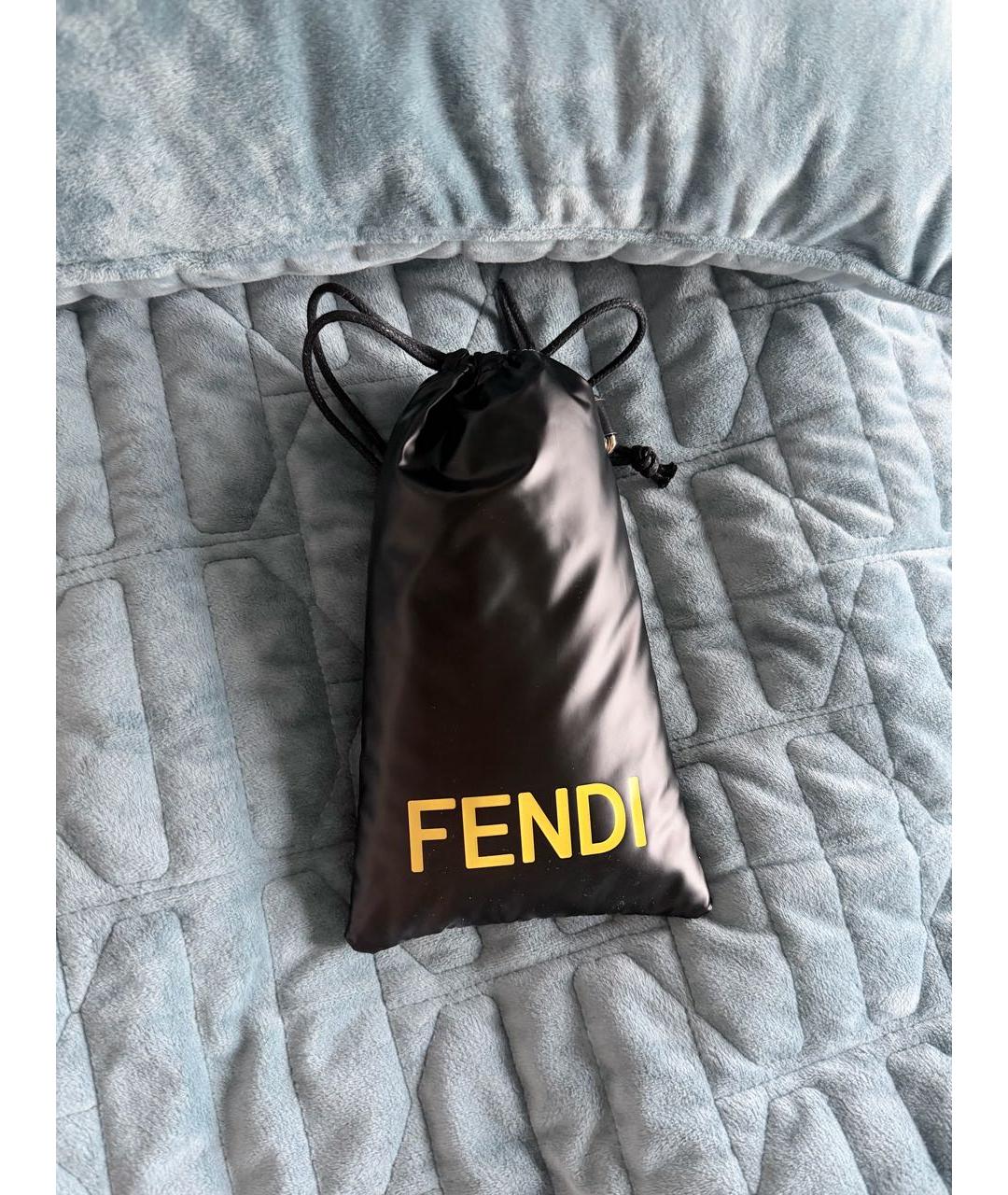 FENDI Серебряные металлические солнцезащитные очки, фото 4