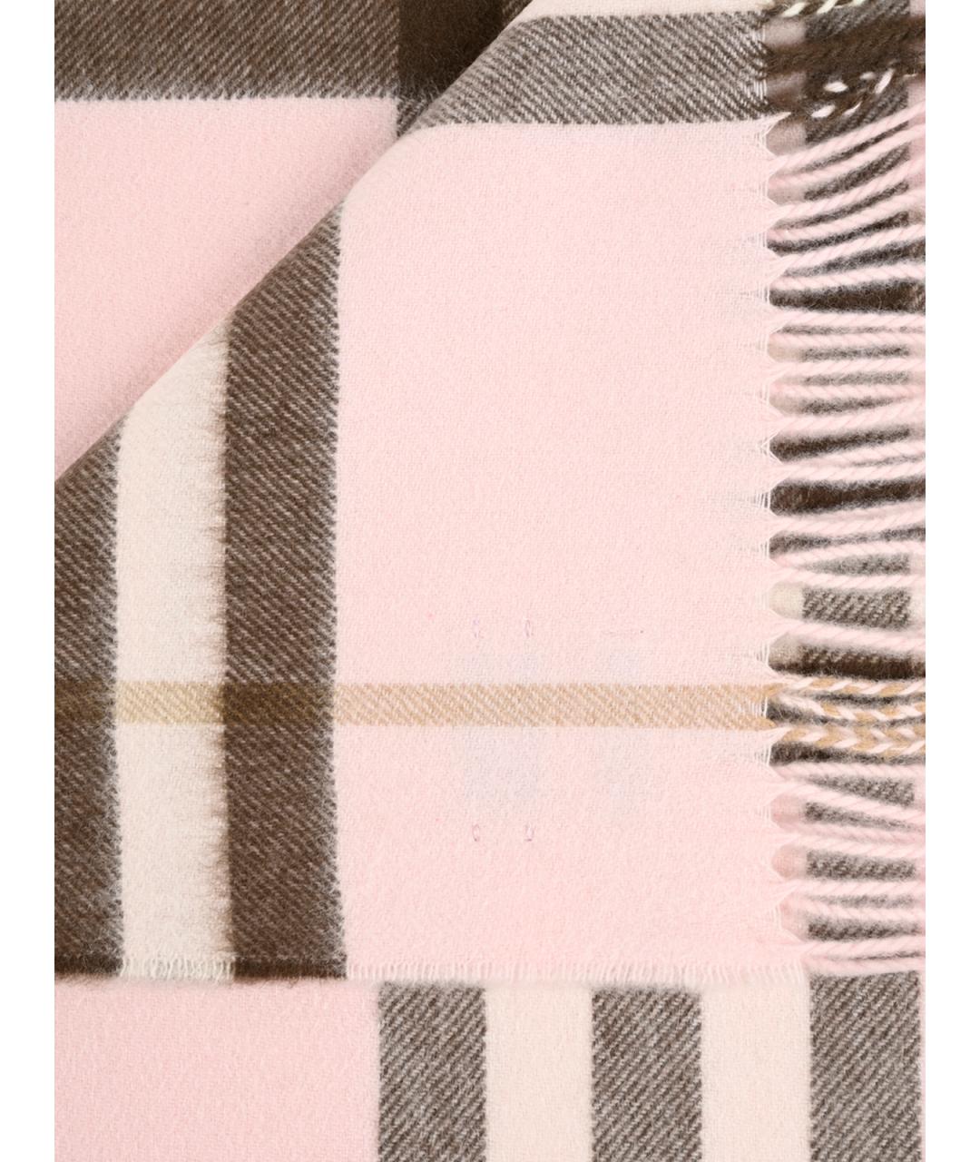 BURBERRY Розовый кашемировый шарф, фото 4