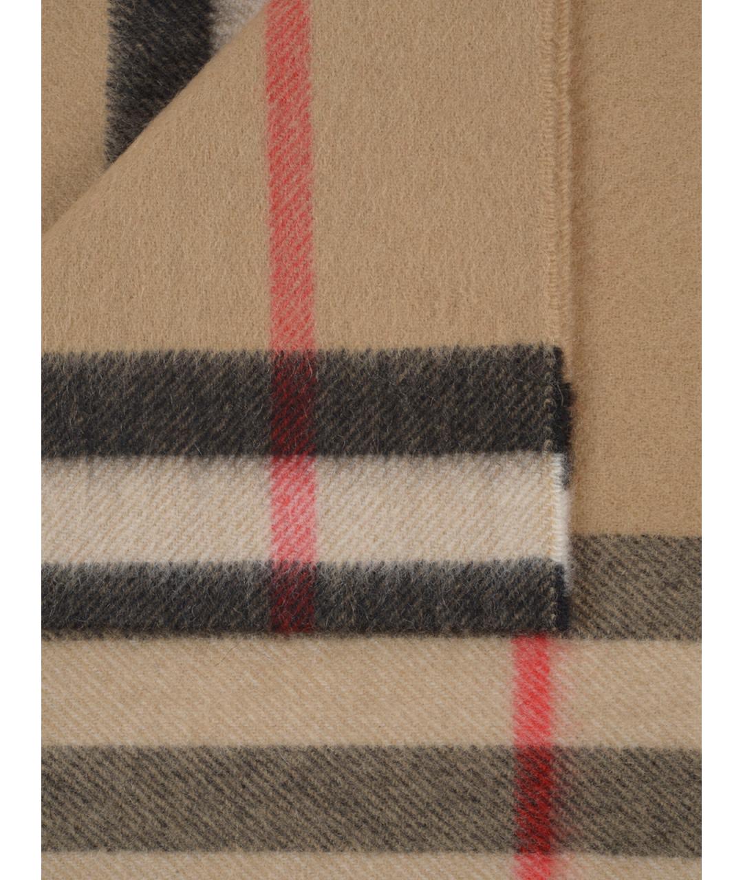 BURBERRY Бежевый кашемировый шарф, фото 2
