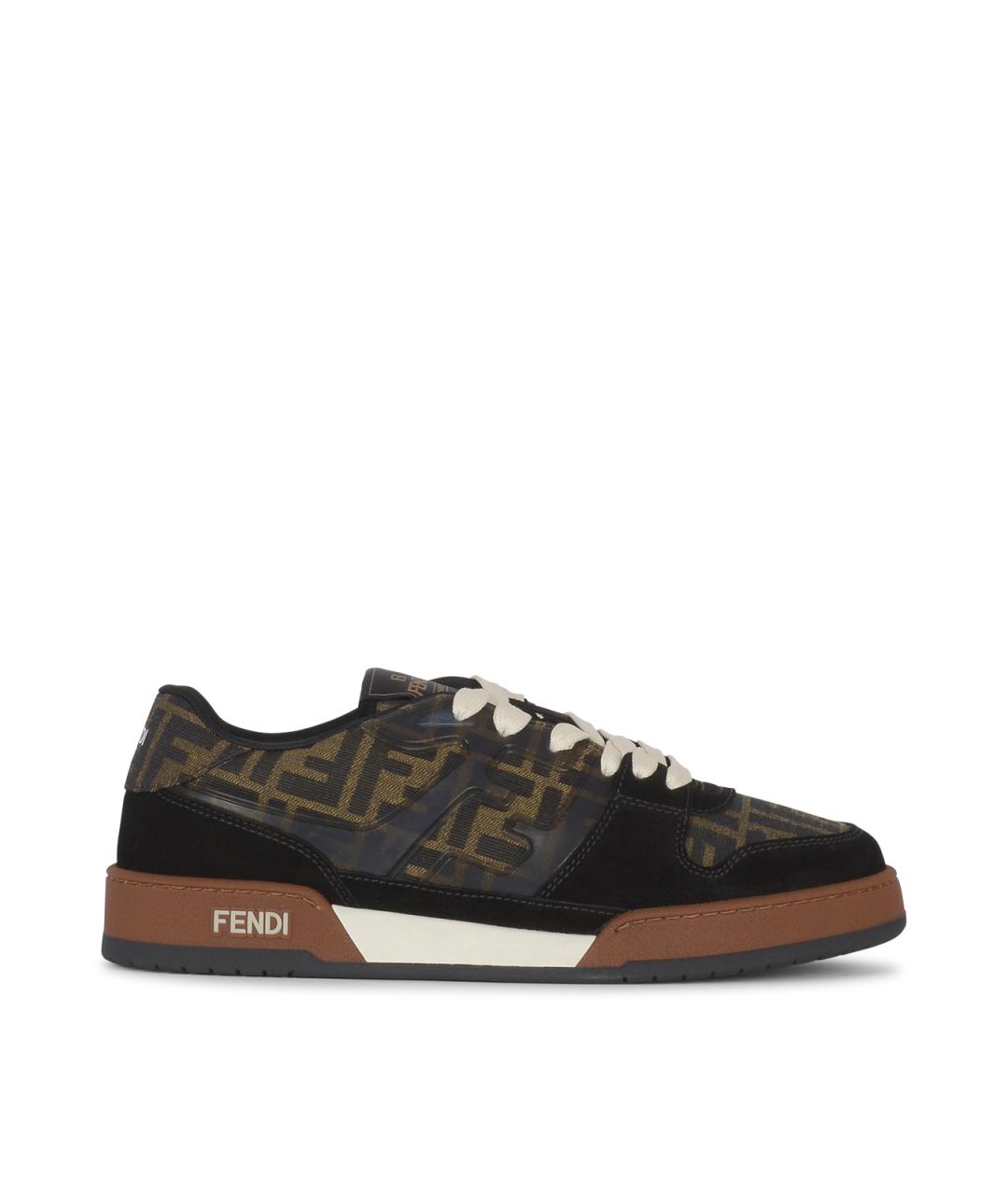 FENDI Мульти текстильные низкие кроссовки / кеды, фото 1