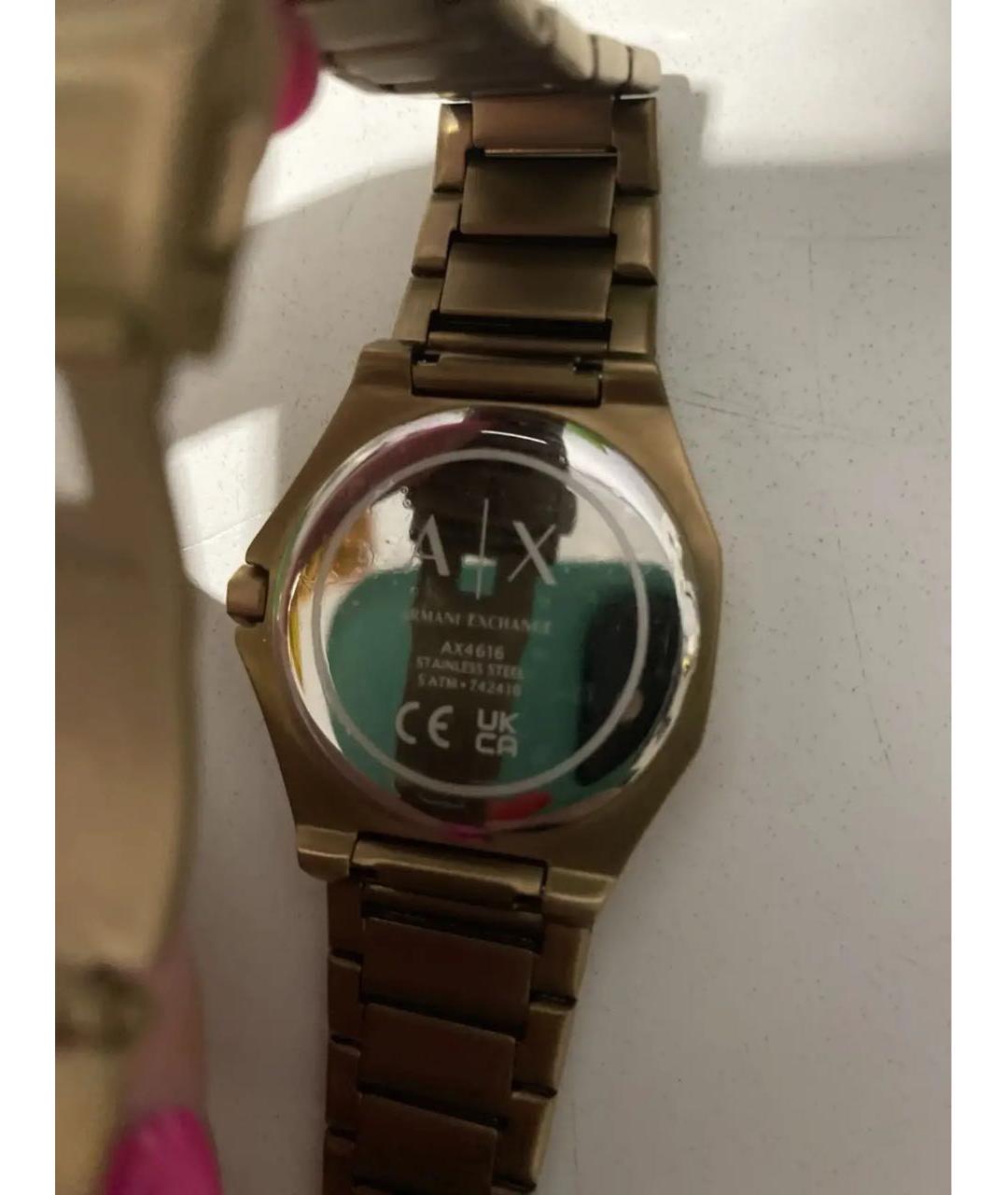 ARMANI EXCHANGE Золотые часы, фото 2