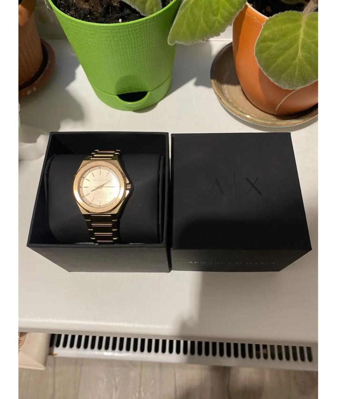 ARMANI EXCHANGE Золотые часы, фото 4